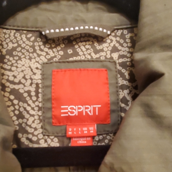 ESPRIT olive green military blazer - Picture 3 of 5